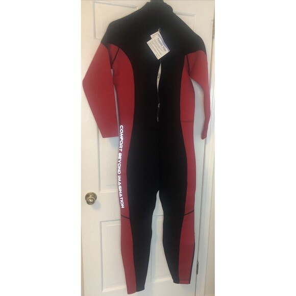 Hevto Guardian 1 Wetsuit 3/2mm Neoprene Warrior Diving Surf Red -Mens-3XL - New - Picture 4 of 12
